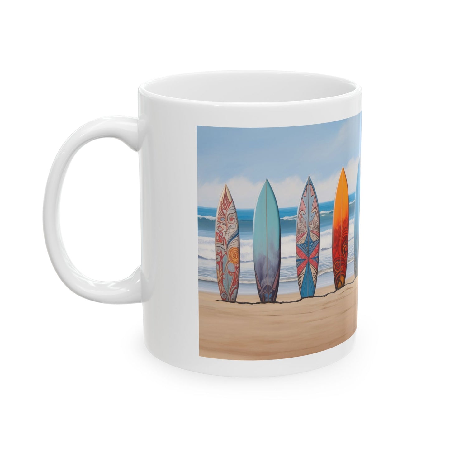 Surfboard Ceramic Mug