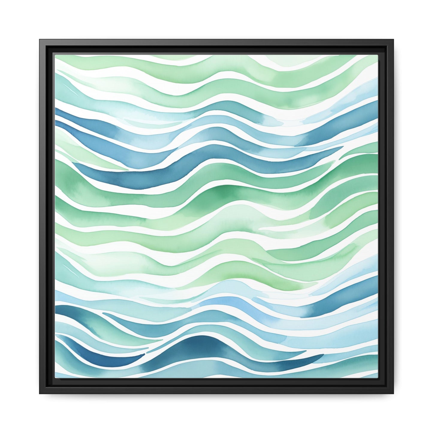 Aquamarine #2 Framed Art Canvas