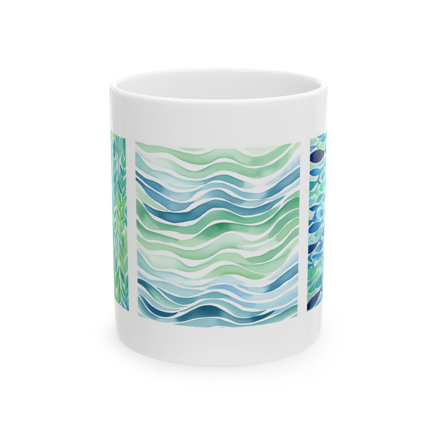 Aquamarine Ceramic Art Mug 11oz