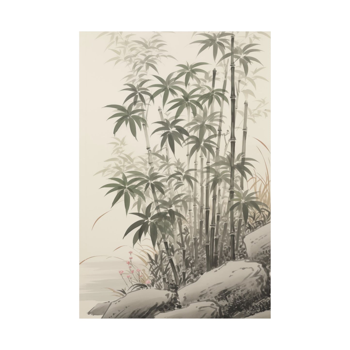 Bamboo Art Poster Print