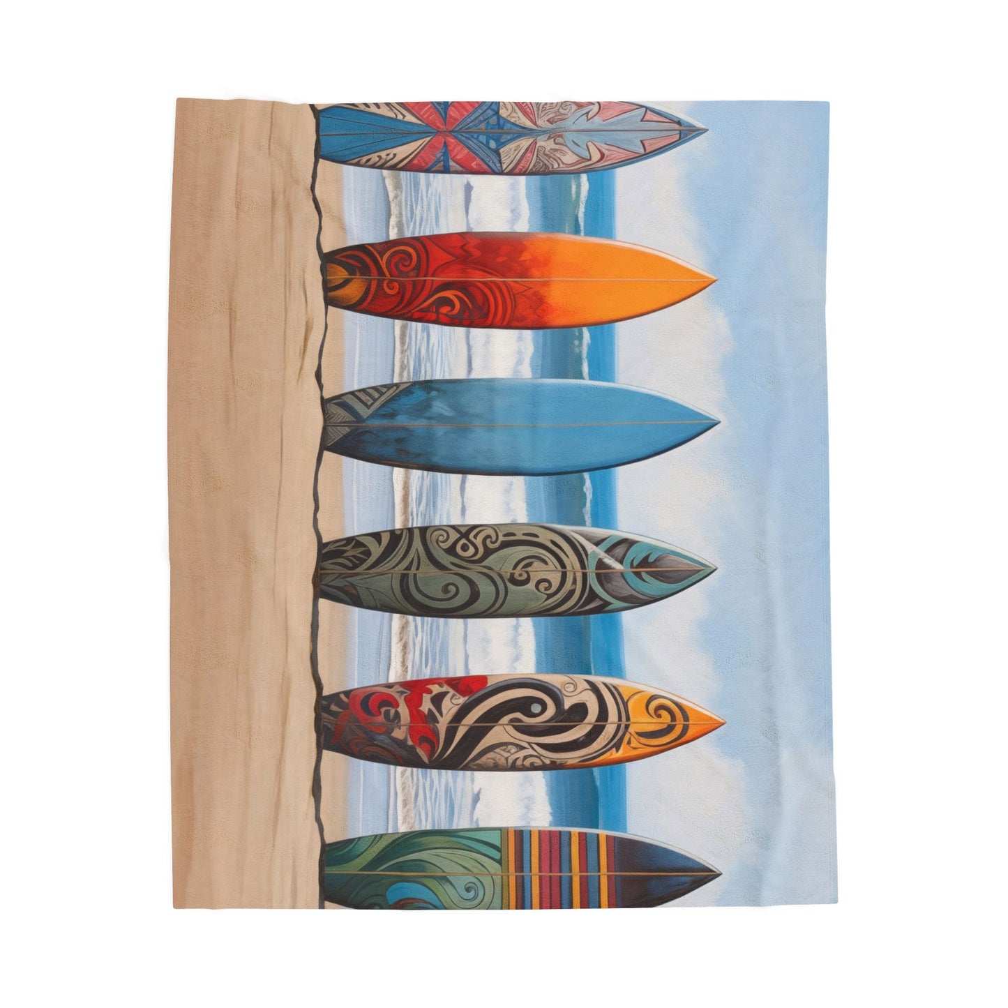 Surfboards Plush Art Blanket