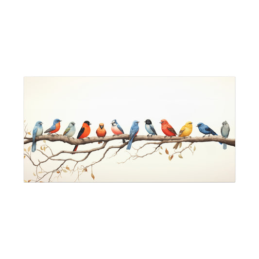 12 Birds Fine Art Canvas