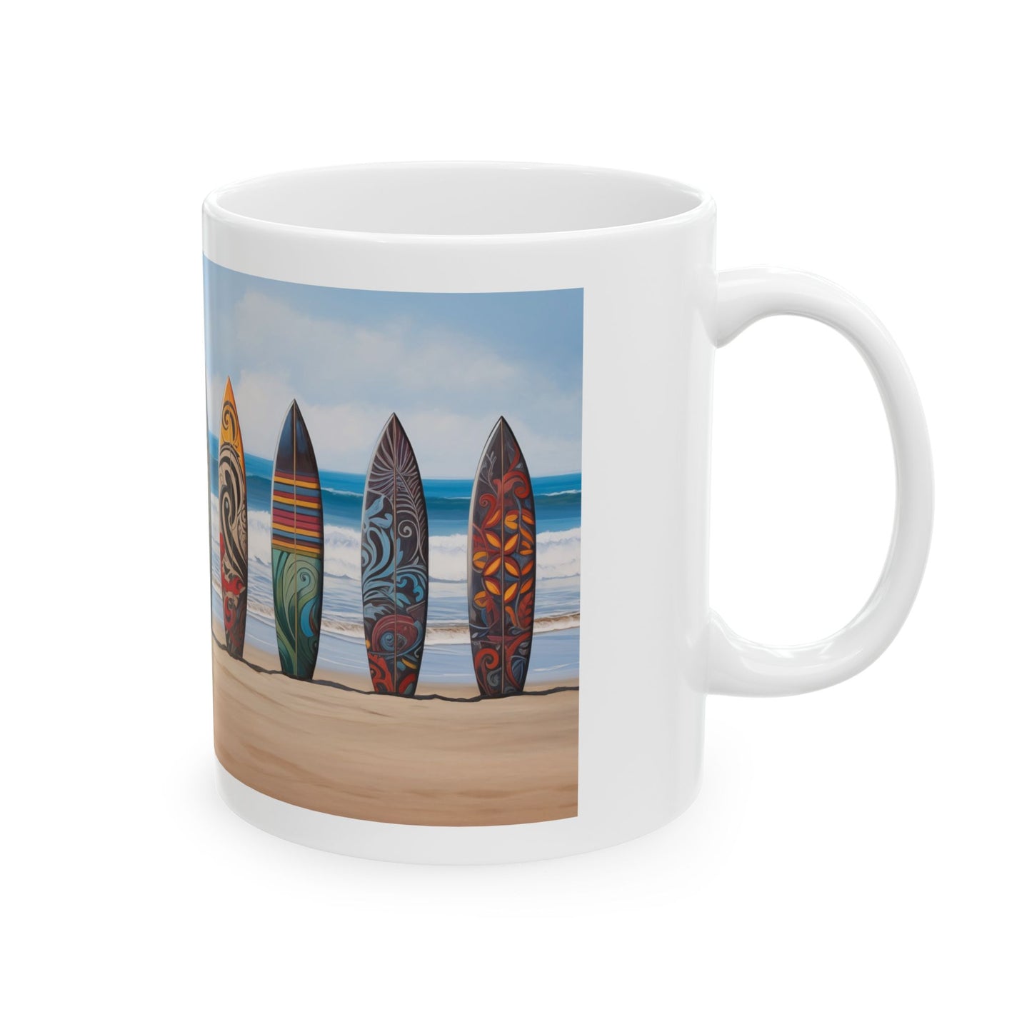 Surfboard Ceramic Mug