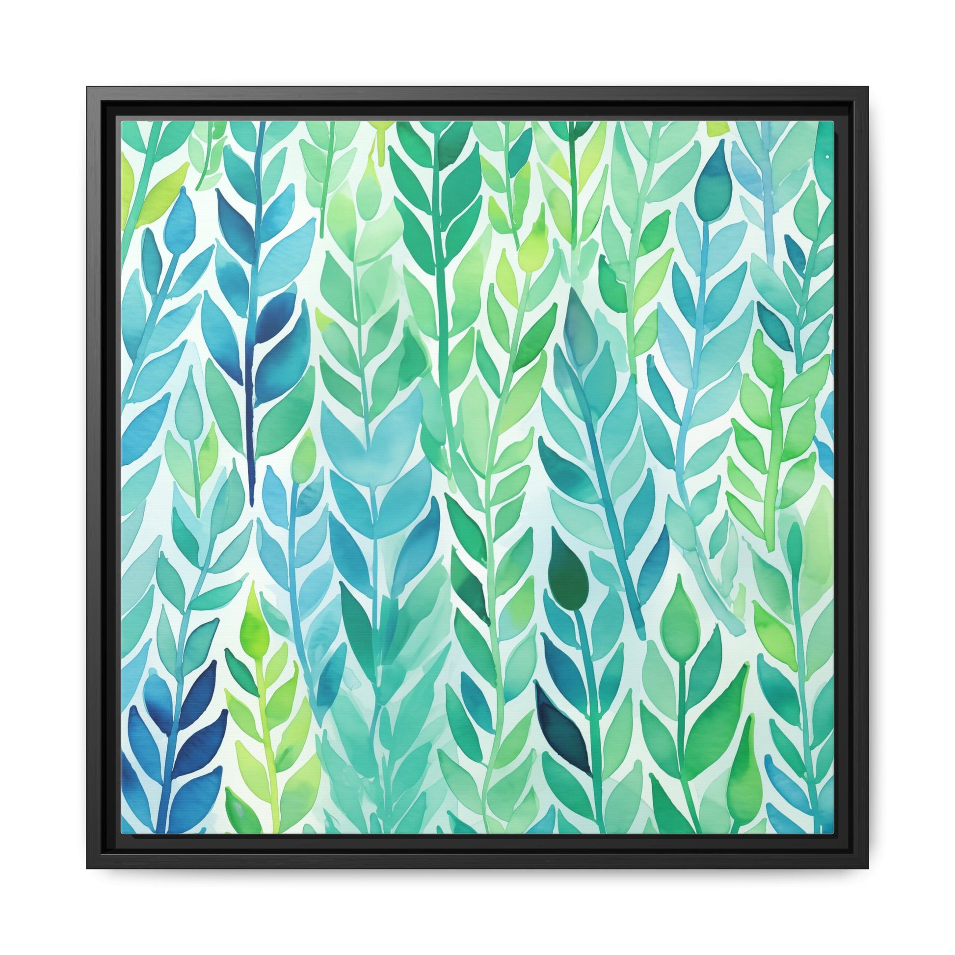 Aquamarine #1 Framed Art Canvas