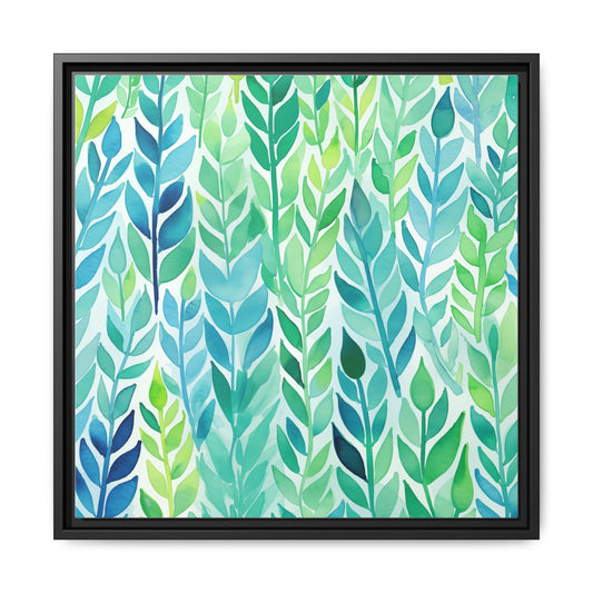 Aquamarine #1 Framed Art Canvas