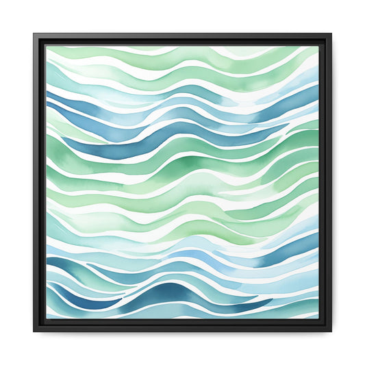 Aquamarine #2 Framed Art Canvas