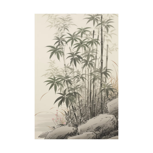 Bamboo Art Poster Print
