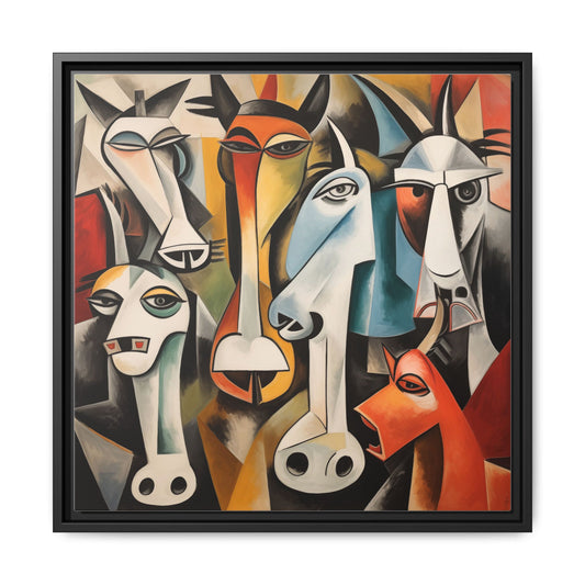 Barneys Framed Art Canvas