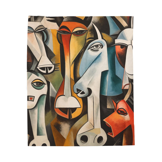 Barneys Plush Art Blanket
