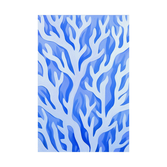Blue Coral Fine Art Poster Print