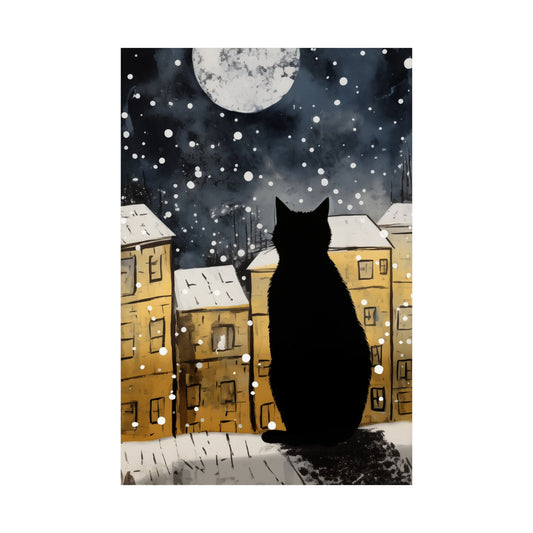 Chat Paris Fine Art Poster Print