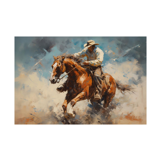 Cowboy Up Fine Art Poster Print