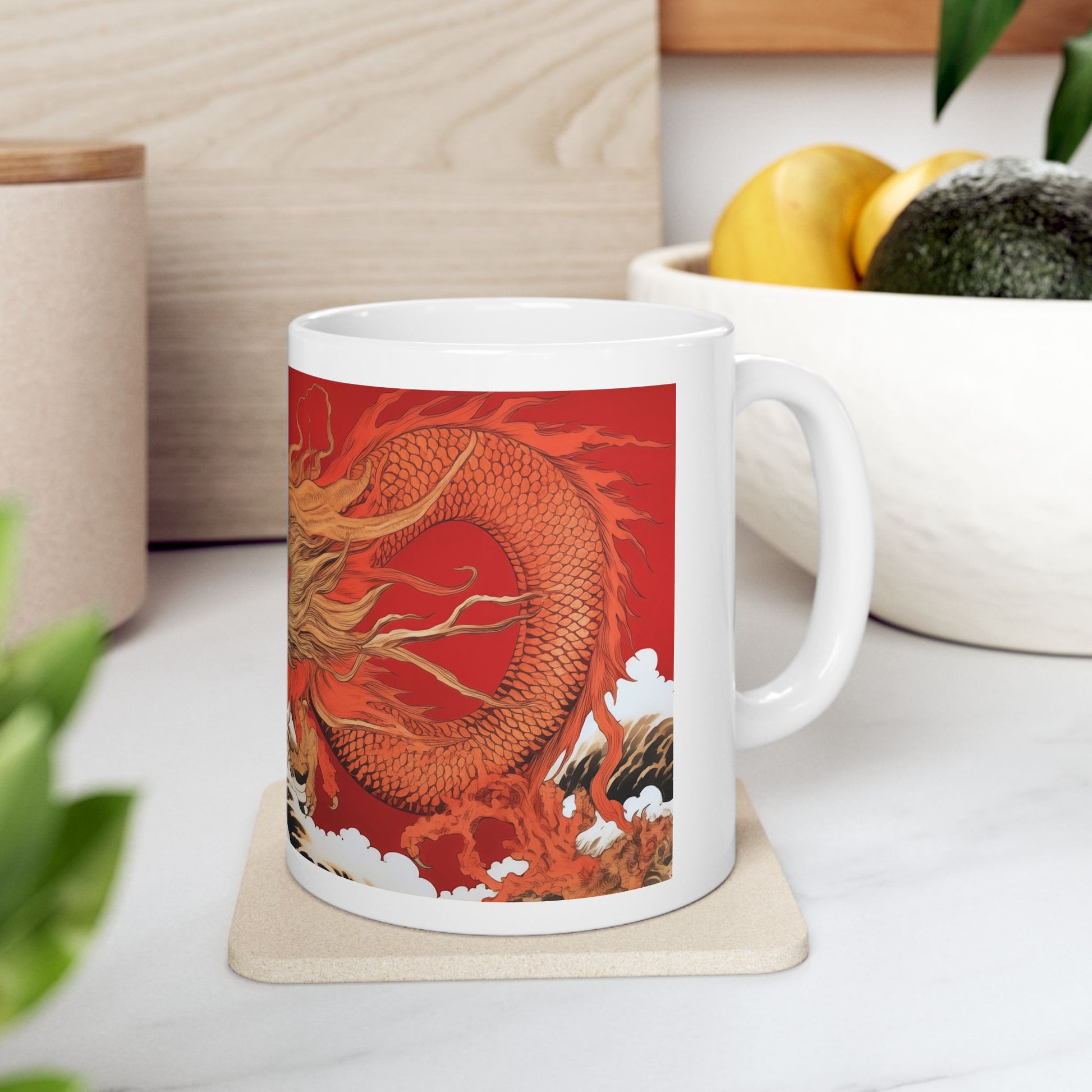 Double Happiness Ceramic Art Mug Mockup 11oz
