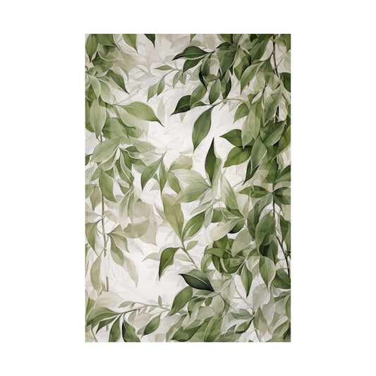 Green Leaves Fine Art Poster Print