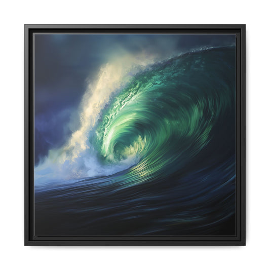 Green Room Framed Art Canvas
