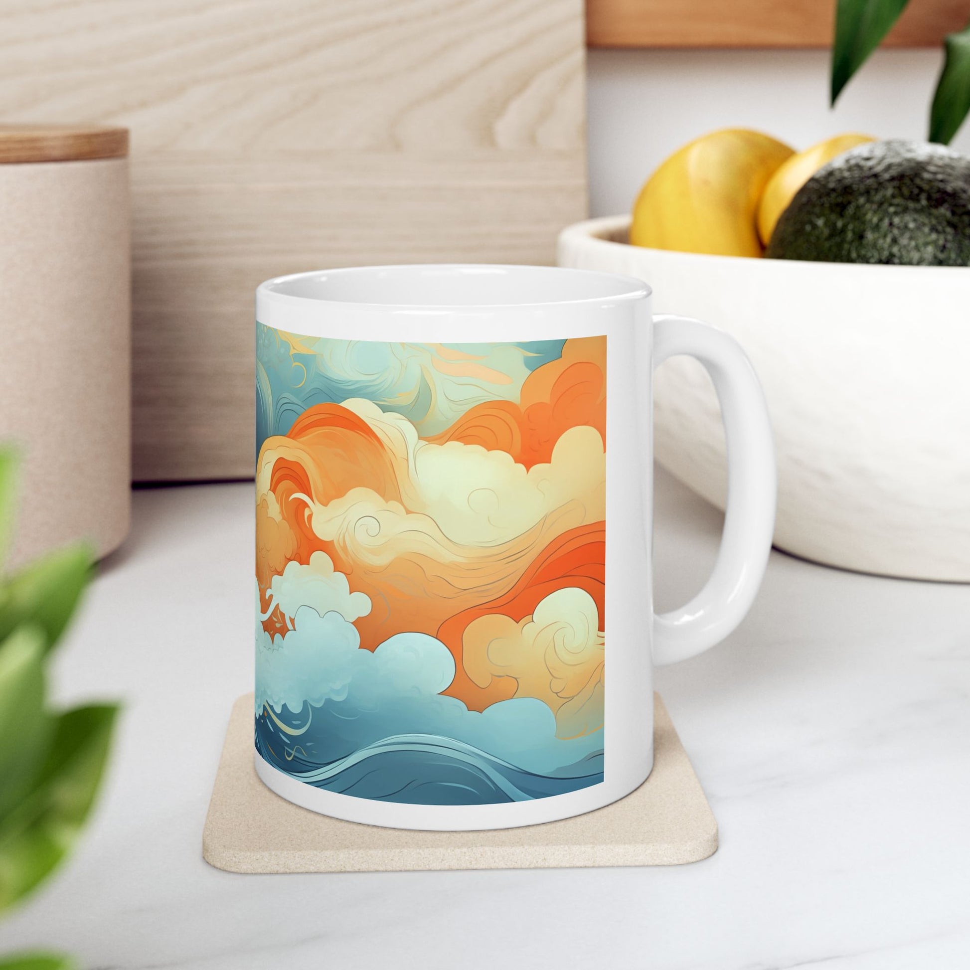 Mongolian Sky Art Mug Mockup 11oz