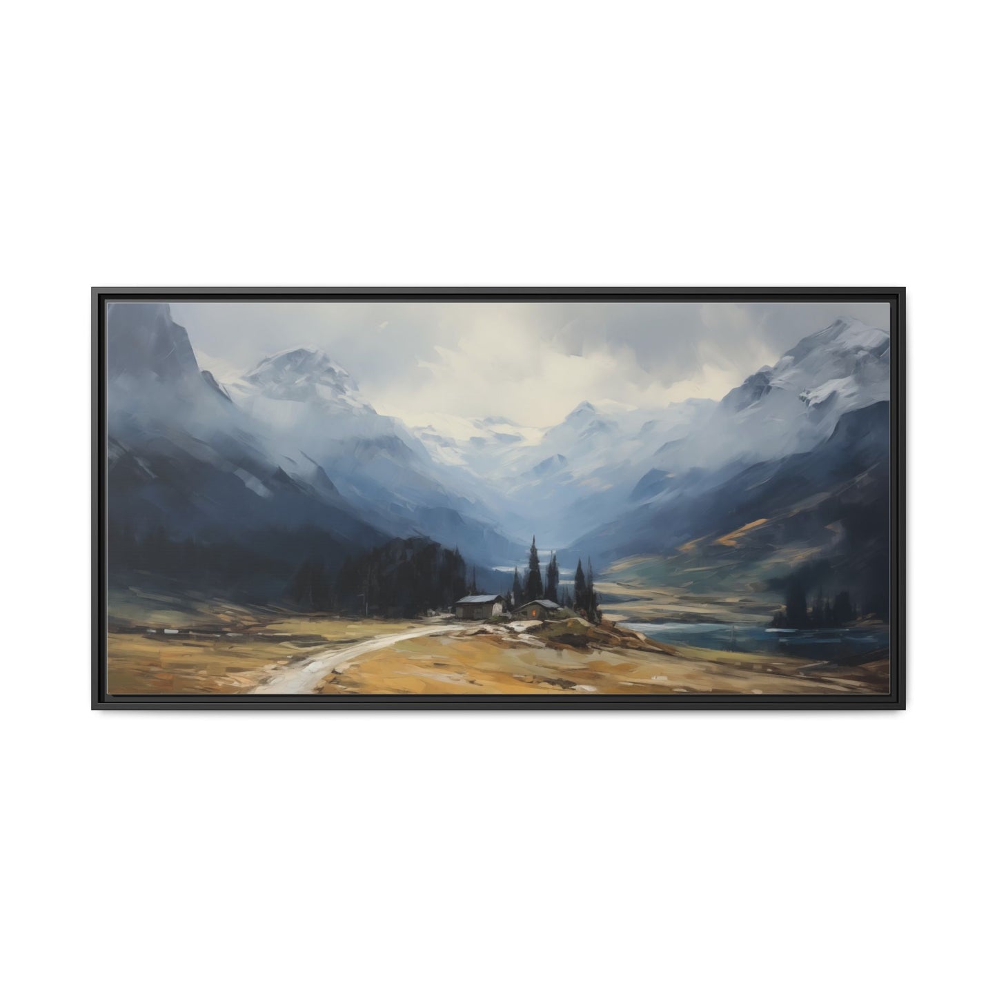 Mountain Home Framed Art Canvas